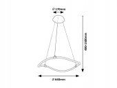 Suspensie led 34W SERENA 72253 Rabalux