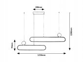 Suspensie led 48W CIRCADO 72268 Rabalux