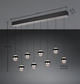 Suspensie led 64W ORBIT 344410807 Trio
