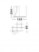 Suspensie led 83W RITM 9002056 NOVA LUCE