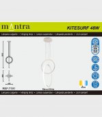 Suspensie moderna LED SMD 48W KITESURF 7191 Mantra