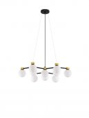 Suspensie moderna 10 becuri G9 OVALINO 9620161 NOVA LUCE