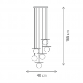 Suspensie moderna 6 becuri E27 FELT KL116004 Klausen