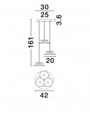 Suspensie moderna LED 14W MORFI 9416950 NOVA LUCE
