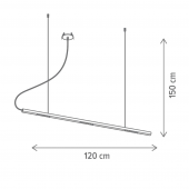 Suspensie moderna led 18W 142052 Klausen
