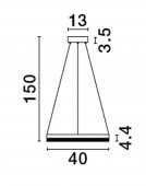 Suspensie moderna LED 23W ADRIA 9530225 NOVA LUCE
