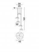 Suspensie moderna LED 24W MORFI 9416951 NOVA LUCE