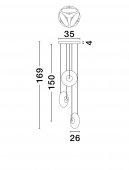 Suspensie moderna LED 24W SKIA 9416946 NOVA LUCE
