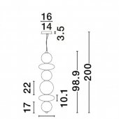 Suspensie moderna LED 27W NAVI 9186953 NOVA LUCE
