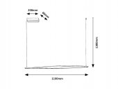 Suspensie moderna led 28W ELVIO 72234 Rabalux