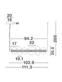 Suspensie moderna LED 29W NAVI 9186954 NOVA LUCE
