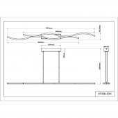 Suspensie moderna led 30W DAKARY 67336-30H Globo