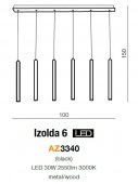 Suspensie moderna LED 30W IZOLDA AZ3340 Azzardo