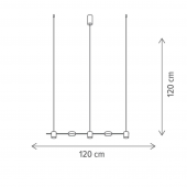 Suspensie moderna led 30W PASSAGE 142019 Klausen
