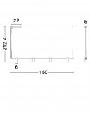 Suspensie moderna led 30W SIRMOS 9088131 NOVA LUCE