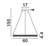 Suspensie moderna LED 32W ADRIA 9530228 NOVA LUCE