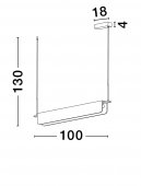 Suspensie moderna LED 35W AIDER 9019760 NOVA LUCE