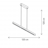 Suspensie moderna led 36W HIMERA KL142078 Klausen