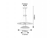 Suspensie moderna led 36W ZOFRAEL 72412 Rabalux