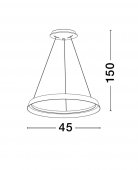 Suspensie moderna led 38W ORMI 9030520 NOVA LUCE