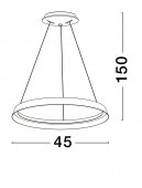 Suspensie moderna led 38W ORMI 9030927 NOVA LUCE