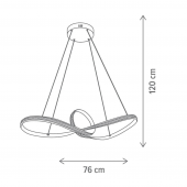Suspensie moderna led 40W GLAZED KL142095 Klausen
