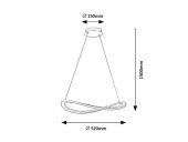 Suspensie moderna led 40W KALLIRA 72281 Rabalux