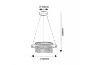 Suspensie moderna led 40W MARIBELL 72353 Rabalux