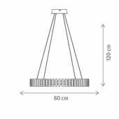 Suspensie moderna led 40W PIANO KL142090 Klausen