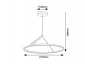 Suspensie moderna led 40W RENARA 72352 Rabalux