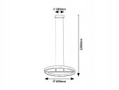 Suspensie moderna led 42W THRIC 72221 Rabalux