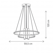 Suspensie moderna led 42W+3x4.5W ALTHEIA KL142087 Klausen
