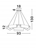 Suspensie moderna LED 45W AIDER 9019759 NOVA LUCE