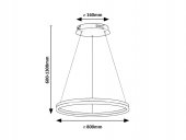 Suspensie moderna led 45W ISAURE 71302 Rabalux