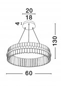 Suspensie moderna LED 45W KEZO 9019733 NOVA LUCE