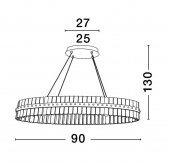 Suspensie moderna LED 45W KEZO 9019736 NOVA LUCE