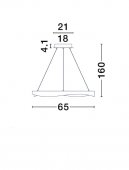 Suspensie moderna LED 53W RADON 9186948 NOVA LUCE