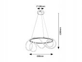 Suspensie moderna led 54W MONTEMA 72191 Rabalux