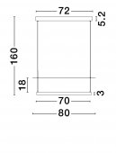 Suspensie moderna LED 55W DIONA 9580573 NOVA LUCE