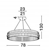 Suspensie moderna LED 56W KEZO 9019734 NOVA LUCE