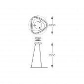 Suspensie moderna led 57W 003064-028097 ZUMALINE