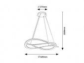 Suspensie moderna led 72W KALLIRA 72282 Rabalux
