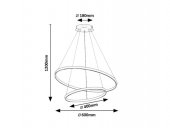 Suspensie moderna led 75W cu telecomanda BELIZA 72348 Rabalux