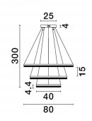 Suspensie moderna LED 97W ADRIA 9530232 NOVA LUCE