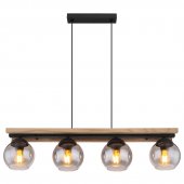 Suspensie vintage 4 becuri E27 CONNI 5569-4HW Globo
