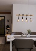 Suspensie vintage 4 becuri E27 TOWNSHEND 43512 Eglo