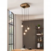 Suspensie vintage 4 becuri E27 Wootoon 43591 Eglo