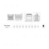 Transformator retea monofazic 230V / 12-24-48V 100VA TVTR-100-C