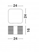 Veioza 1 bec led 14W VALENTIN 9030638 Nova Luce