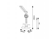 Veioza birou led 7W cu ventilator NOVILO 74030 Rabalux